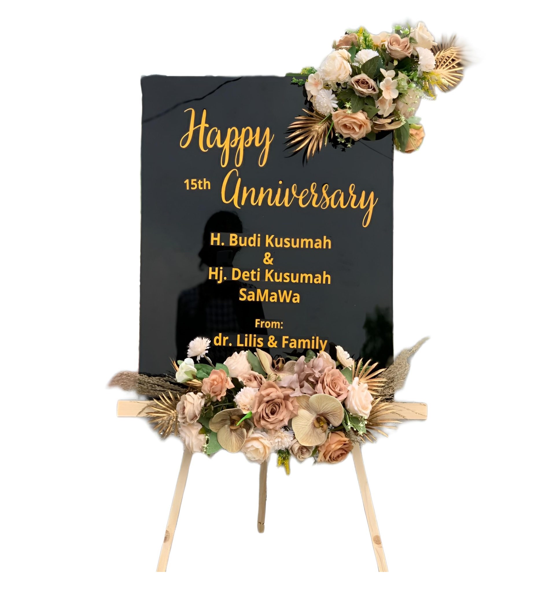 Papan Bunga Akrilik Megaluh